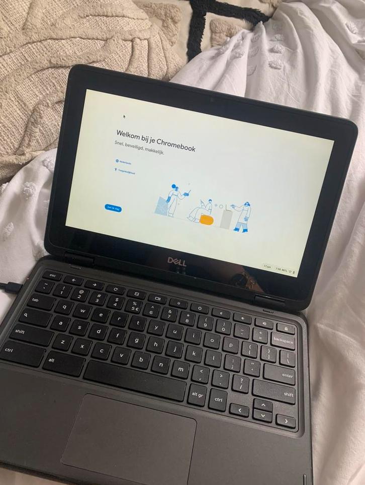 Chromebook 3100 2-in-1, Computers en Software, Chromebooks, Zo goed als nieuw, 14 inch, 4 GB of minder, 64 GB, Touchscreen, Ophalen of Verzenden