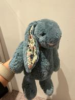Jellycat dusky blue blossom bunny, Ophalen of Verzenden, Zo goed als nieuw, Konijn