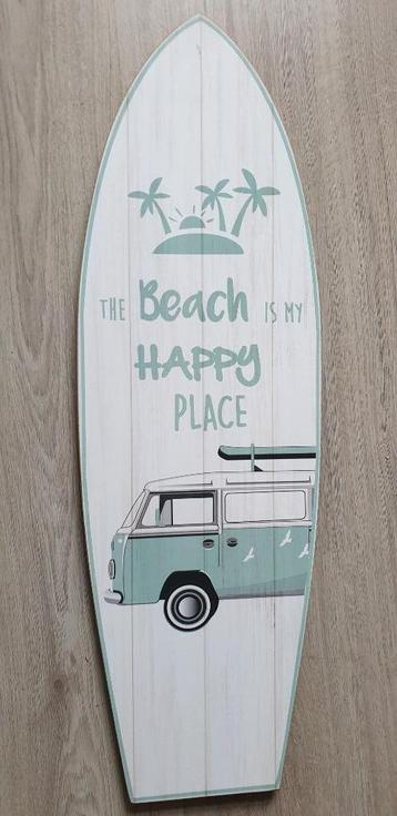 surf look mdf plaat vw volkswagen wit groen beach beschikbaar voor biedingen
