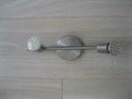 2 spots rvs zgan compleet, Ophalen of Verzenden, Zo goed als nieuw, Metaal of Aluminium, Plafondspot of Wandspot