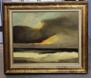 Paul PERMEKE, meeuwen boven de Noordzee beschikbaar voor biedingen