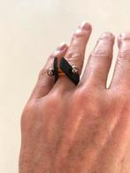 Lydia Bremer design ring zwart + rood, Overige materialen, Zwart, Ophalen of Verzenden, Zo goed als nieuw