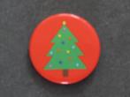 BUTTON Kerstboom (0214), Ophalen of Verzenden, Zo goed als nieuw, Rood, Broche