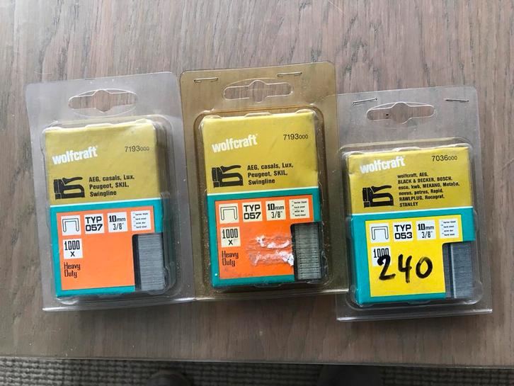 Wolfcraft Nietjes Type 057 & 053, Doe-het-zelf en Verbouw, Gereedschap | Handgereedschap, Nieuw, Ophalen of Verzenden