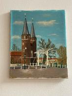 Mooi schilderij van de Oostpoort in Delft, Antiek en Kunst, Ophalen of Verzenden