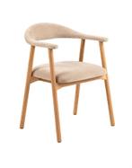 by fonQ Nordic Eetkamerstoel - Eikenhout - Beige, Huis en Inrichting, Stoelen, Twee, Overige kleuren, Nieuw, Scandinavisch