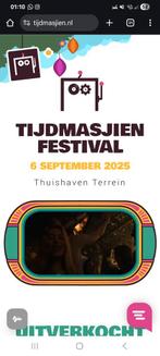 GEZOCHT! 3 tickets tijdmasjien festival, Twee personen