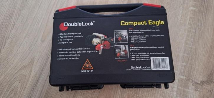 Double lock Compact Eagle koppelingsslot, Caravans en Kamperen, Caravan accessoires, Zo goed als nieuw, Ophalen of Verzenden