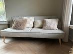 Mooie beige bank 190 x 85 slaapbank zand, Huis en Inrichting, Ophalen, Beige, Tweepersoons, 190 cm of minder