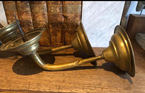ZEER MOOIE SET KERK KANDELAARS, Antiek en Kunst, Antiek | Kandelaars, Koper of Brons, Ophalen of Verzenden