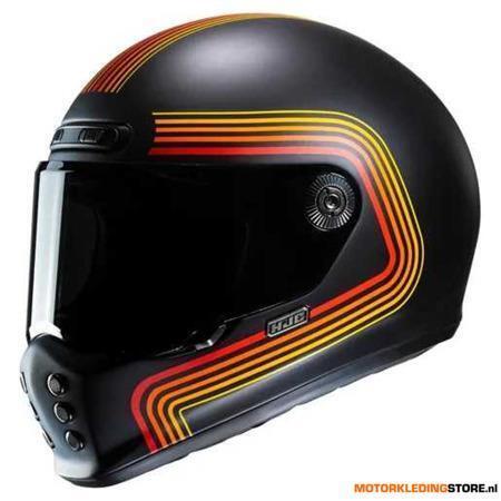 HJC V10 Foni Integraalhelm, Zwart-Rood, Motoren, Kleding | Motorhelmen, Nieuw met kaartje, Ophalen of Verzenden