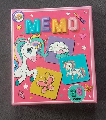 Memo spel - Eenhoorn - 36 kaarten - Memory beschikbaar voor biedingen