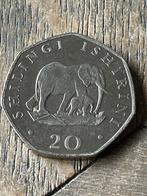20 Shilling 1992 Tanzania met olifant, Postzegels en Munten, Munten | Afrika, Tanzania, Losse munt, Verzenden
