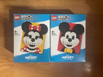Nieuw Lego minnie & mickey mouse brick sketches beschikbaar voor biedingen