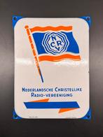 Emaille Reclamebord NCRV, Verzamelen, Merken en Reclamevoorwerpen, Ophalen of Verzenden, Reclamebord