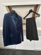 Velvet jasje blauw maat 52, broek 34/34, Kleding | Heren, Maat 52/54 (L), Zo goed als nieuw, Asos, Verzenden