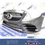 W205 FACELIFT AMG VOORBUMPER + diamond gril 2019 Mercedes C, Auto-onderdelen, Carrosserie en Plaatwerk, Gebruikt, Voor, Mercedes-Benz