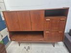 Vintage jaren 60-70 wandmeubel, Huis en Inrichting, Ophalen, Gebruikt, 150 tot 200 cm, Teakhout