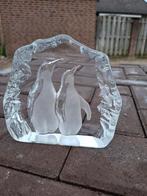 Mats Jonasson glasobject 2 pinguïns, Antiek en Kunst, Antiek | Glas en Kristal, Ophalen of Verzenden