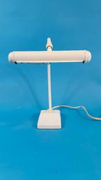 Vintage tafellamp, bureaulamp wit, metaal. 4A5, Tweedehands verkoop, Tweedehands verkoop, Gebruikt, Ophalen of Verzenden