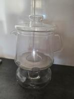 Douwe Egberts Glazen Theepot met Warmhoudplaatje, Ophalen of Verzenden, Zo goed als nieuw