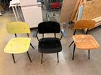 3 Friso Kramer Result / Revolt Stoelen - Gebruikt, Huis en Inrichting, Stoelen, Ophalen, Gebruikt, Drie, Zwart