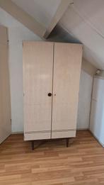 Vintage kledingkast (leg/hang) - Jaren 50/60, Huis en Inrichting, Kasten | Kledingkasten, Ophalen, Gebruikt, 100 tot 150 cm, Vintage