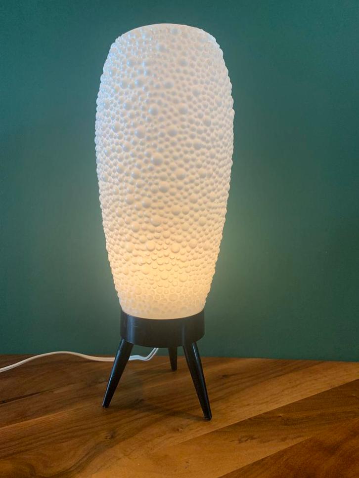 Vintage Bijenkorf tafellamp, Huis en Inrichting, Lampen | Tafellampen, Gebruikt, Minder dan 50 cm, Kunststof, Overige materialen