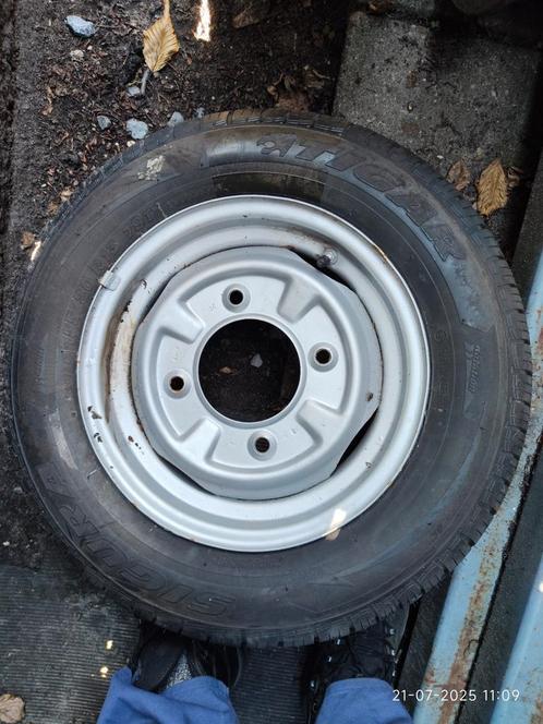 Reservewiel voor een vouwwagen in nieuwstaat, Auto diversen, Aanhangwagen-onderdelen, Zo goed als nieuw, Ophalen of Verzenden