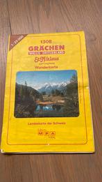 Grächen wandelkaart landkaart zwitserland wallis hike wandel, Ophalen of Verzenden