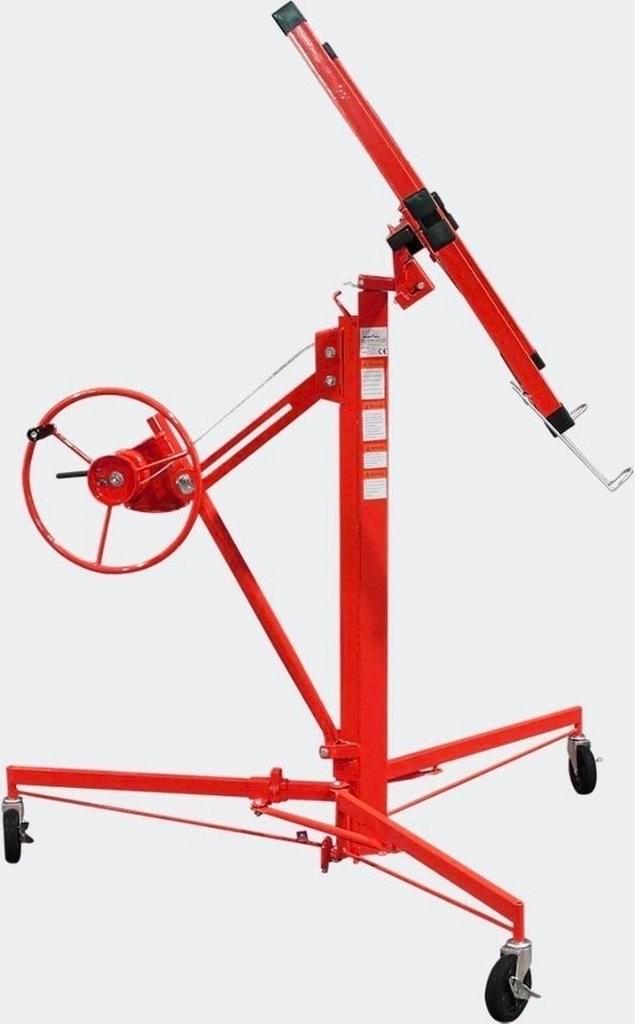 Gipsplatenlift te huur €15, Doe-het-zelf en Verbouw, Lieren en Takels, Zo goed als nieuw, Handmatig, Ophalen
