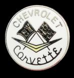 Chevrolet Corvette pin- wit emaille, Verzenden, Nieuw, Transport, Speldje of Pin