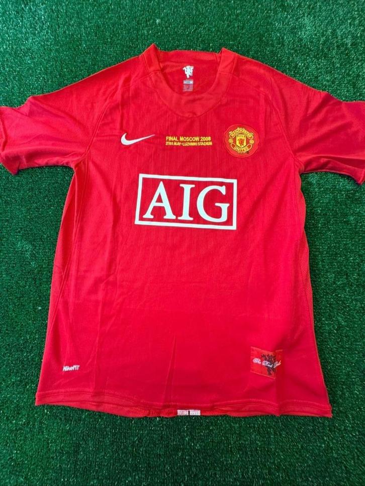 Gesigneerd shirt GIGGS MANCHESTER UNITED UCL FINAL 2008, Verzamelen, Sportartikelen en Voetbal, Nieuw, Shirt, Buitenlandse clubs