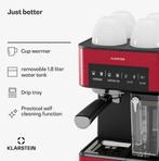 Klarstein Espressomachine - Perfecte Koffie!, Witgoed en Apparatuur, Koffiezetapparaten, Afneembaar waterreservoir, Espresso apparaat