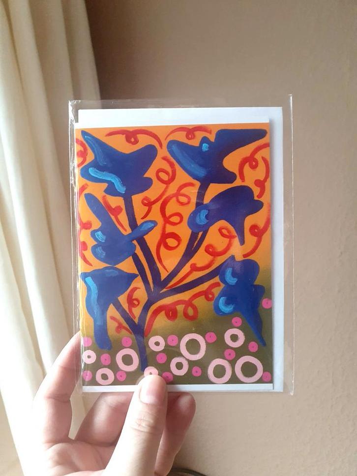 Wenskaarten botanisch set van 5, Diversen, Wenskaarten, Nieuw, Ophalen of Verzenden