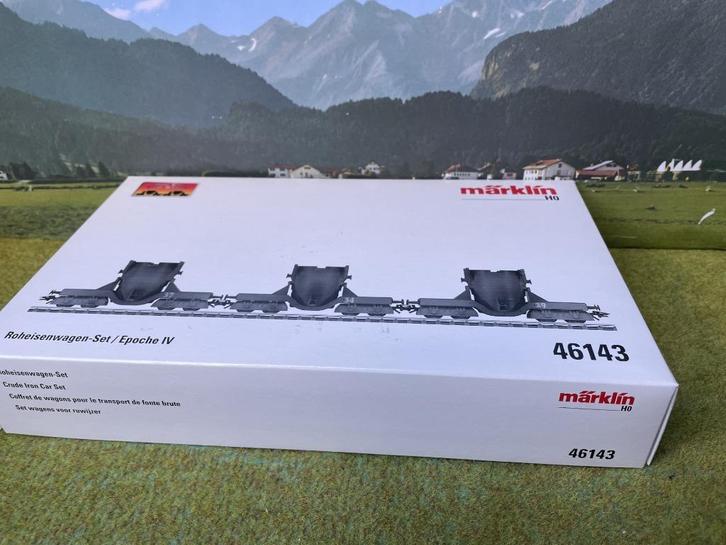 Märklin 46143 Set wagens voor ruwijzer (1), Hobby en Vrije tijd, Modeltreinen | H0, Nieuw, Treinset, Wisselstroom, Märklin, Ophalen of Verzenden