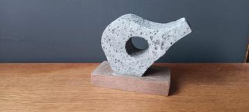 Abstract kunstwerkje, vintage, aluminium  beschikbaar voor biedingen