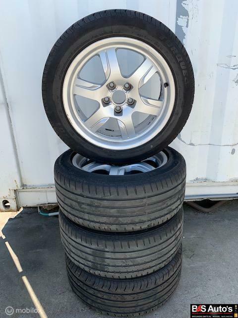 Origineel Lm velgen+Conti Audi A5 8T3 ('07-'16) 8T0601025B, Auto-onderdelen, Banden en Velgen, Velg(en), Zomerbanden, 17 inch