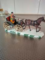 Kerstdorp Beeldje - Paard en Koets, Antiek en Kunst, Ophalen