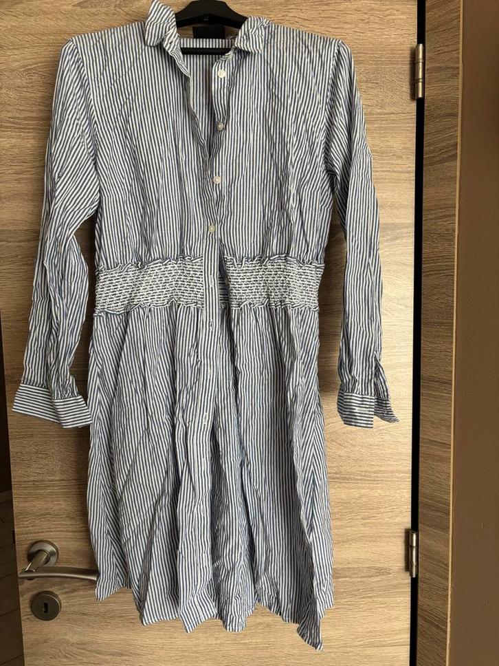 Gestreept Jurkje C&A Maat 44, Kleding | Dames, Jurken, Zo goed als nieuw, Maat 42/44 (L), Blauw, Boven de knie, Ophalen of Verzenden