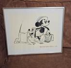 Disney Mickey Mouse & Pluto 'Society Dog Show' Print, Antiek en Kunst, Ophalen
