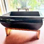Grote geglazuurde bonsai pot, Ophalen, Steen, Minder dan 30 cm, Rond