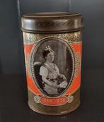 Vintage / antieke / brocante Wilhelmina beschuitbus, Verzamelen, Blikken, Ophalen, Zo goed als nieuw, Overige