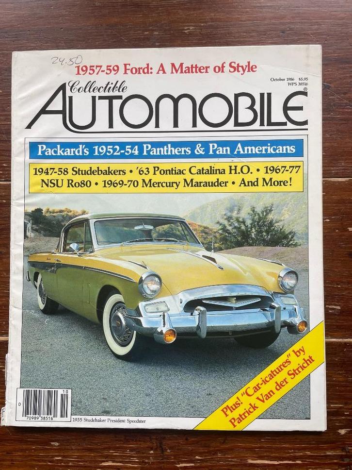 Collectible Automobile Magazine Vol. 3-3 Oct 1986, Boeken, Auto's | Folders en Tijdschriften, Gelezen, Algemeen, Ophalen of Verzenden