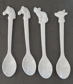 4 keramieken lepeltjes, paard, kat en hertje, Ophalen of Verzenden