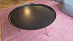 Stylish Round Coffee Table – Black with Gold Details, Huis en Inrichting, Ophalen, 50 tot 100 cm, 50 tot 100 cm, Metaal