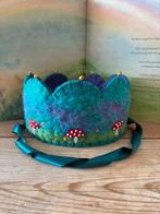 Waldorf vilten verjaardagskroon wol en vilt, Verzenden, Zo goed als nieuw, Figuurtje(s), Wolvilt