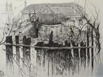 Ets boerderij in Limburg met boer, Hans van Dokkum, 1945, Verzenden