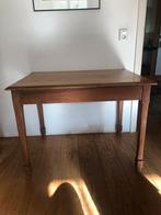 Vintage houten tafel 100x74x74, Huis en Inrichting, Tafels | Sidetables, Ophalen, Gebruikt, 100 tot 150 cm, Rechthoekig