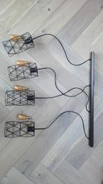 Industriële Hanglamp Eettafel - 4 lichts, 50 tot 75 cm, Ophalen of Verzenden, Zo goed als nieuw, Metaal